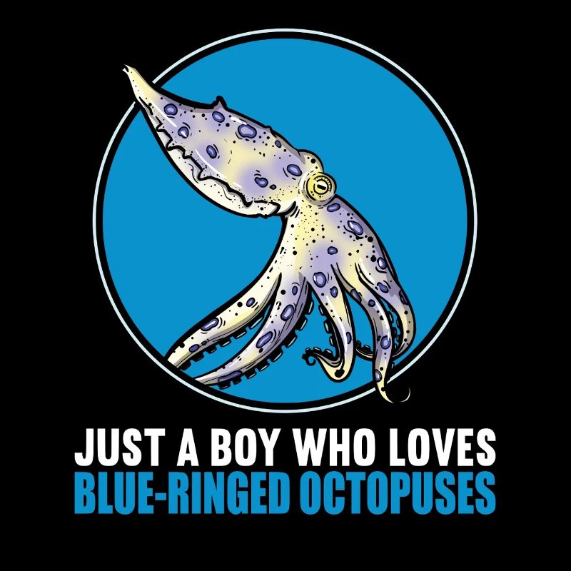 Blue Ringed Octopus Blaugeringelter Krake