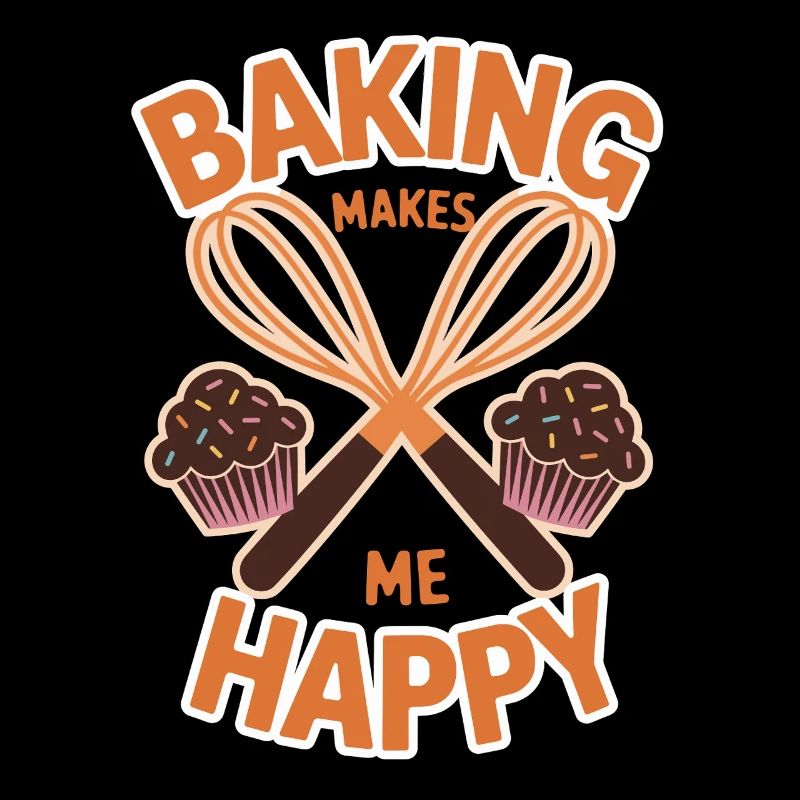 Baking makes me happy cake