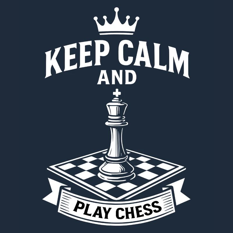 Keep calm and play chess Board game