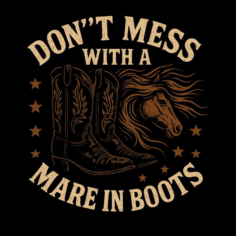 Ne vous engagez pas avec une jument en bottes
