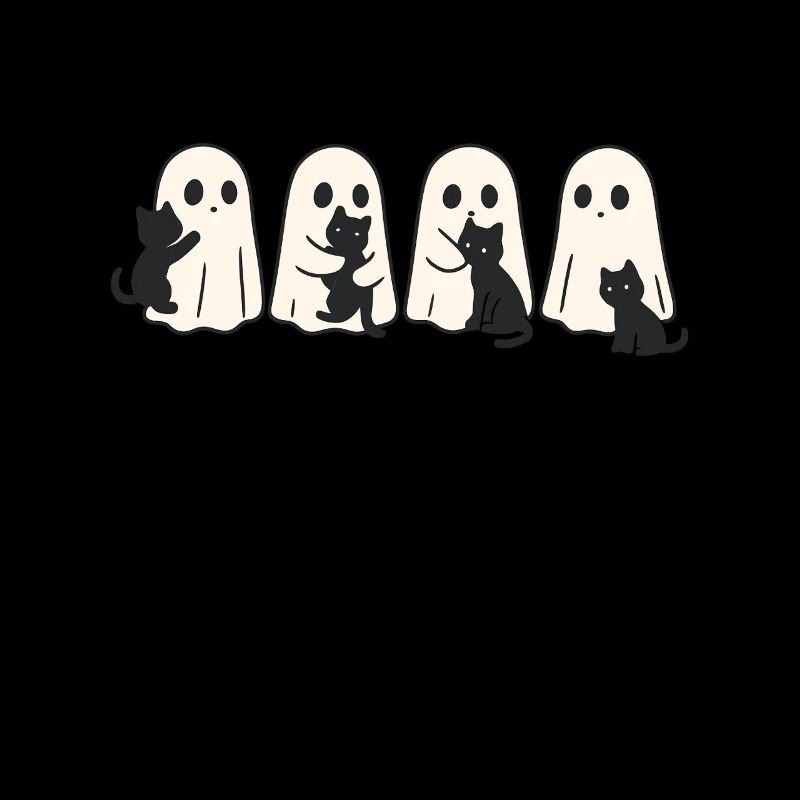 Ghost & Cat – Halloween Fun