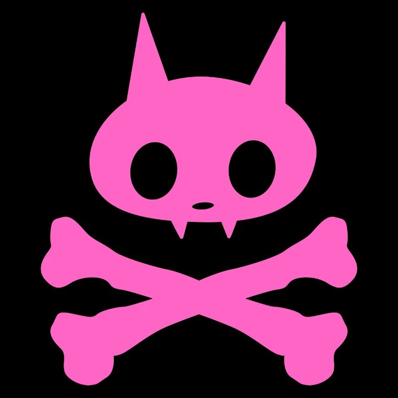 Katze Skelett Mädchen
