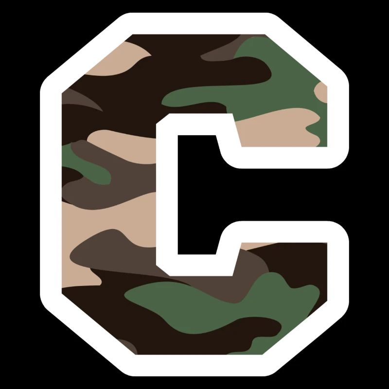 Buchstabe C Militärtarnung - Geschenkidee