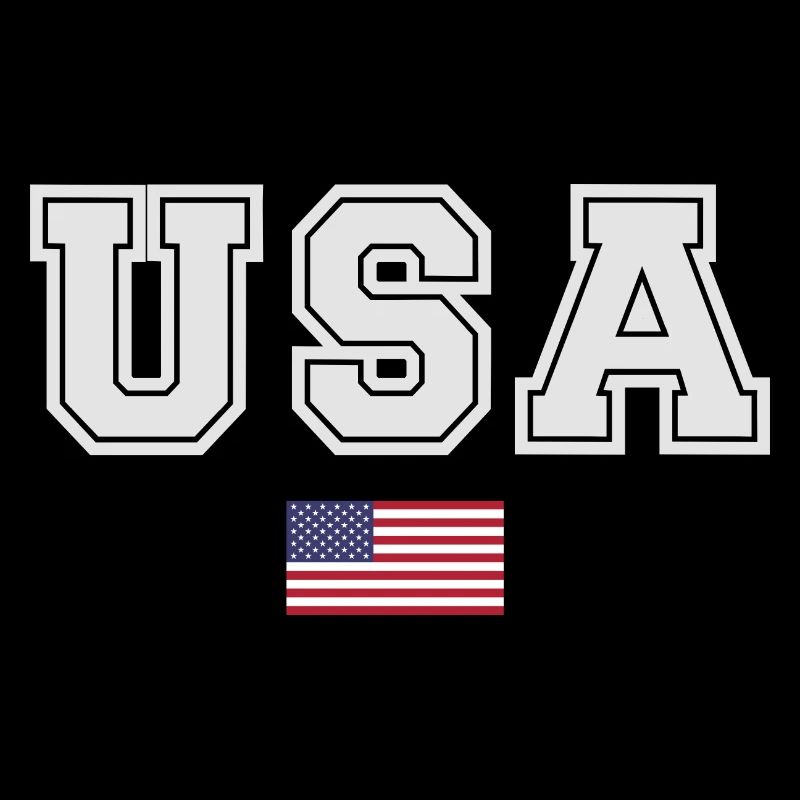 ÉQUIPE Bannière du drapeau américain des États-Unis en cours d’écriture