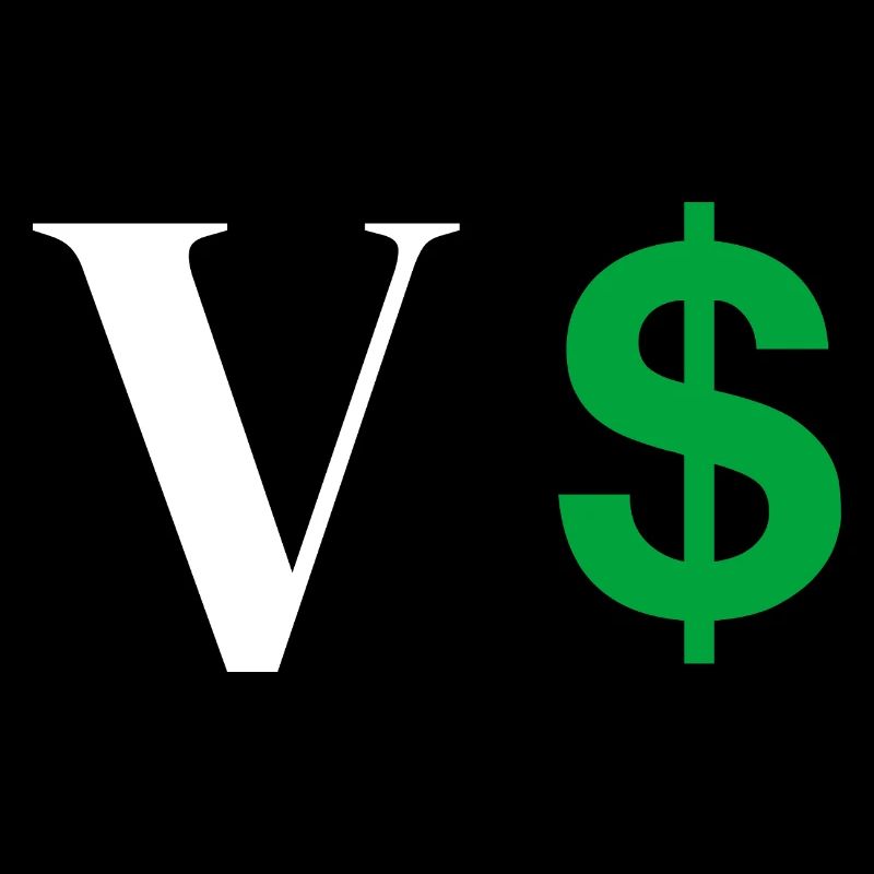 Letter v dollar