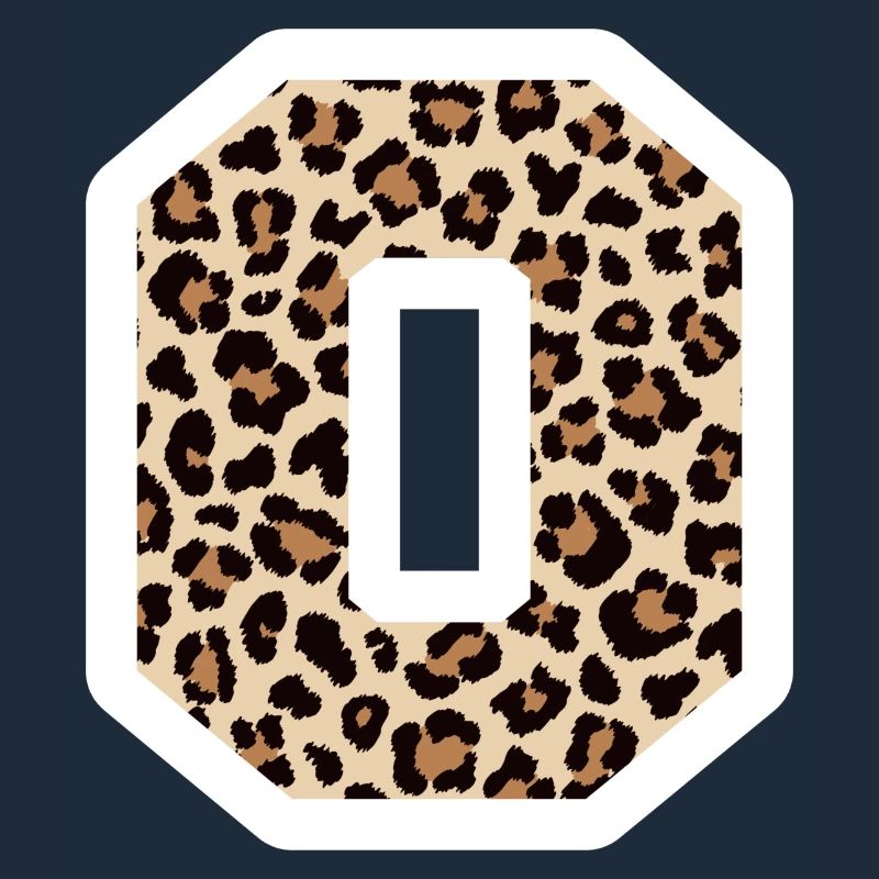 Letter O Leopard Pattern - Birthday Gift Idea