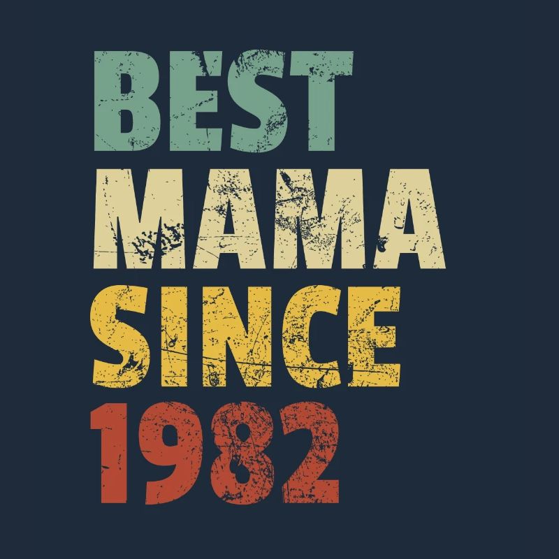 Cooles Retro-Design für Mama von Sohn oder Tochter.