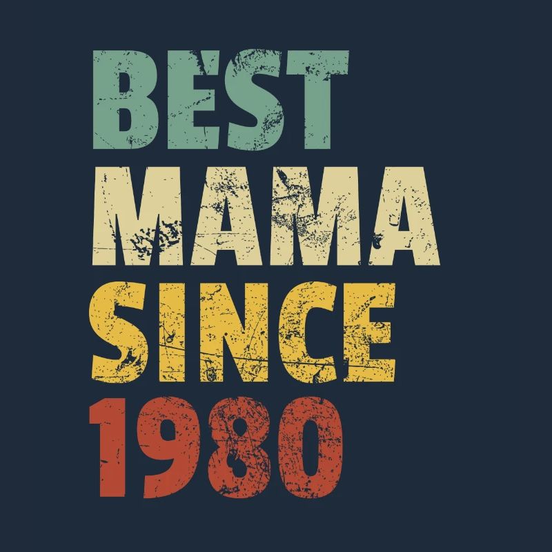 Cooles Retro-Design für Mama von Sohn oder Tochter.