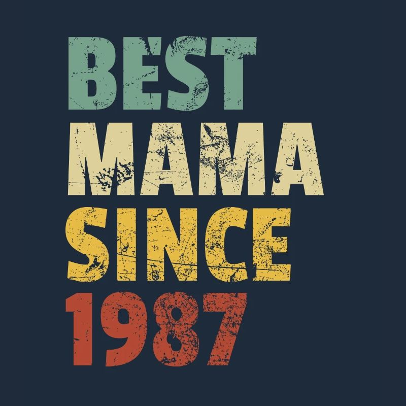 Cooles Retro-Design für Mama von Sohn oder Tochter.