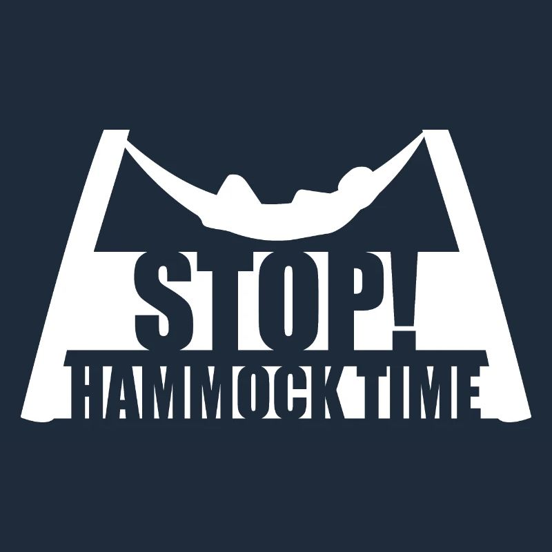 Funny Stop Hammock Time Relaxing Sleeping Camping