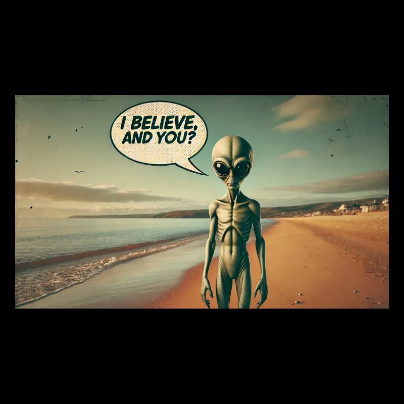 Alien sur la plage