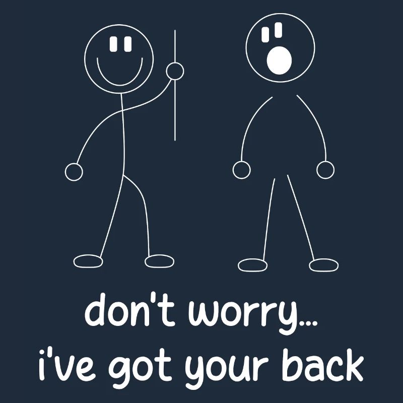 Ich stehe hinter dir.