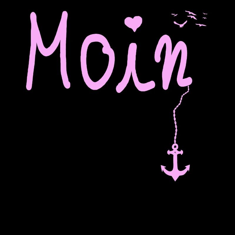 Moin Begrüßung Moin mit Möwe