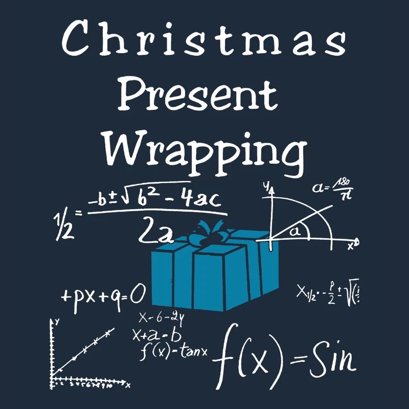 Funny Math Christmas Present Wrapping