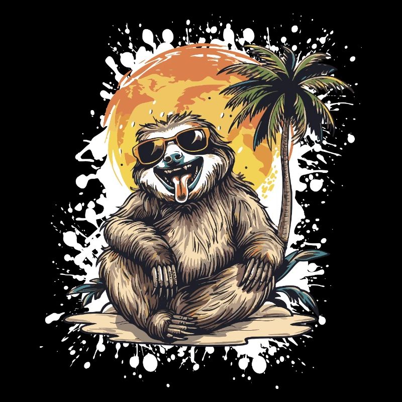 Faultier Sommer Urlaub