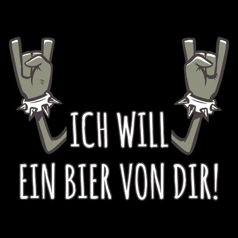 Pommesgabel Spruch Ich Will Ein Bier Von Dir