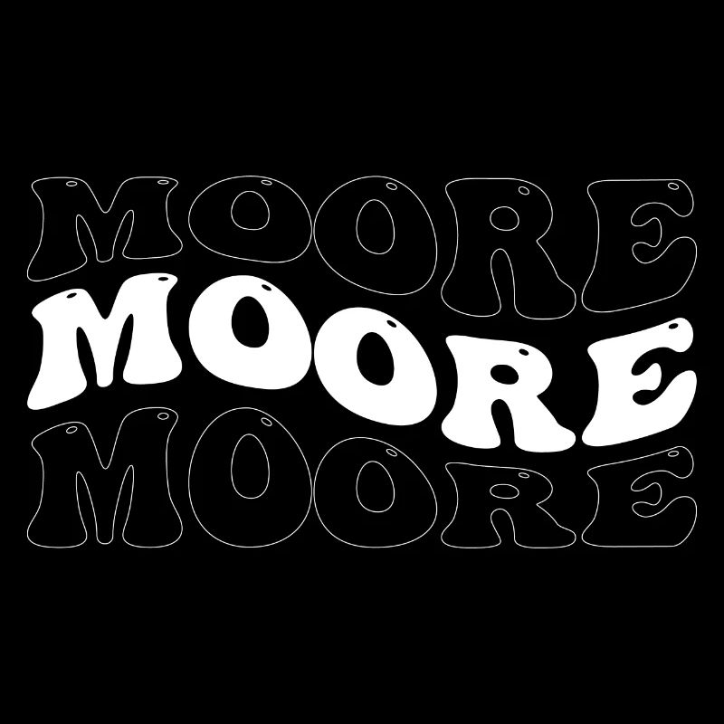 Funny Moore Groovy 4 Männer Frauen Cool Moore Batikfarbe