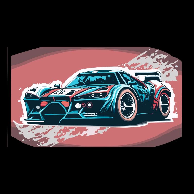 Voiture de course bleue (Collection de voitures de course)