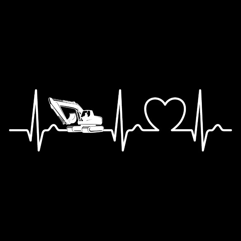 Excavator - ECG Curve - Heart Curve