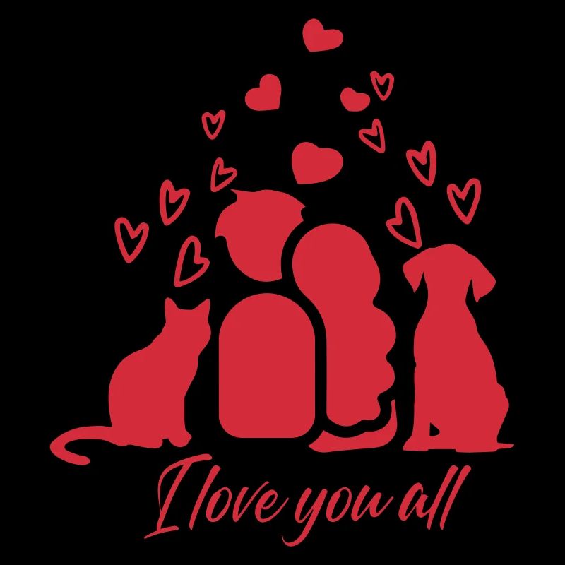 I love you all Tshirt, Kleidung Mode, Valentinstag