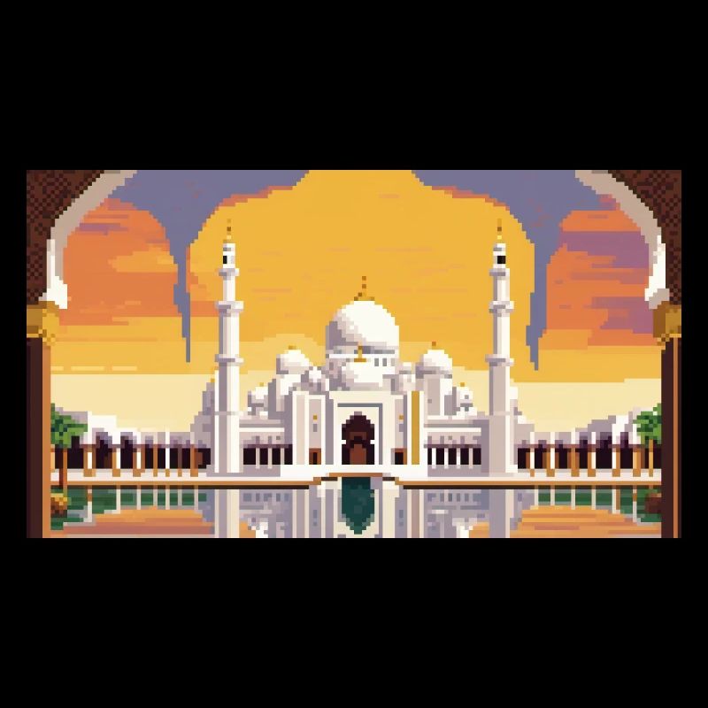 Grande mosquée Sheikh Zayed, Abu Dhabi, Émirats arabes unis, Pixel A