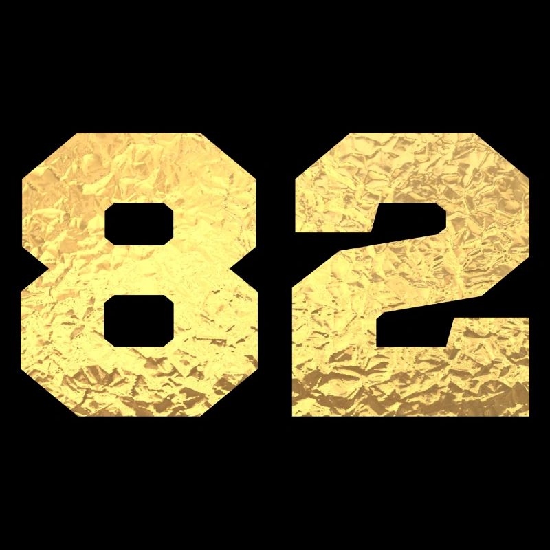 Nummer 82 Gold Glitter - 82. Jahrestag
