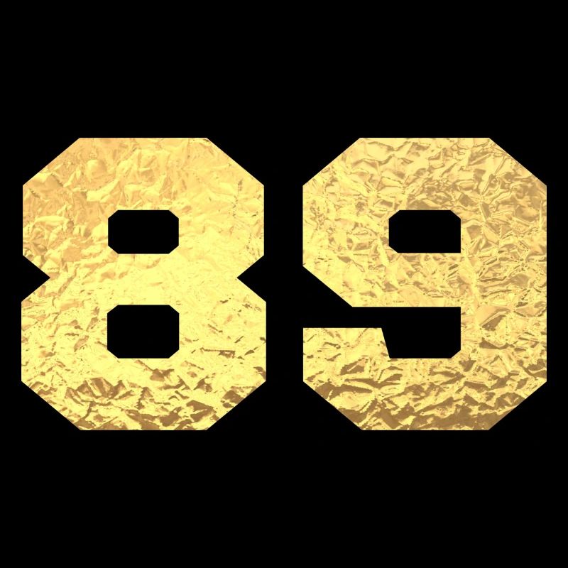 Nummer 89 Gold Glitter - 89. Jahrestag