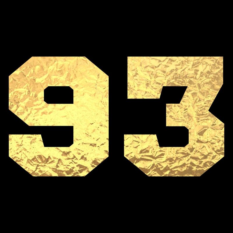 Nummer 93 Gold Glitter - 93. Jahrestag