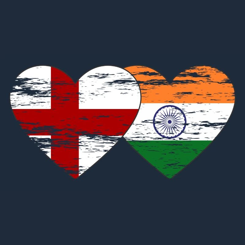 Drapeau de l’Angleterre et de l’Inde utilisé