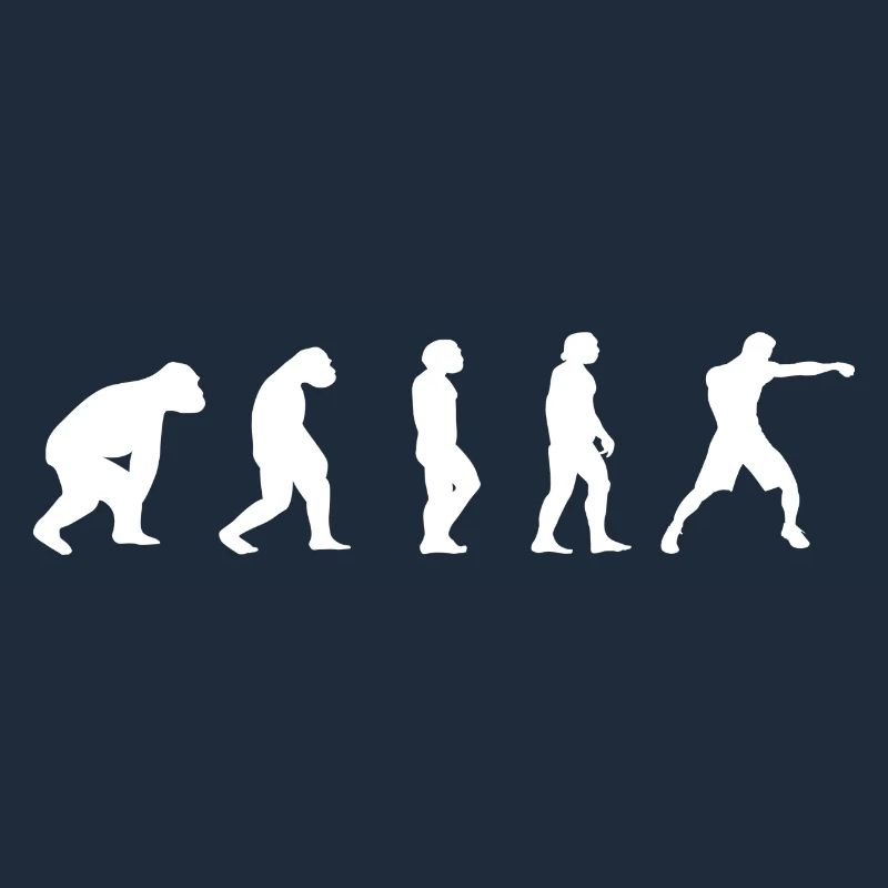 Kampfsport Evolution Ringen Kickboxen Boxen Spruch