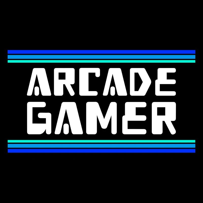 Arcade Gamer RetroGaming Bleu