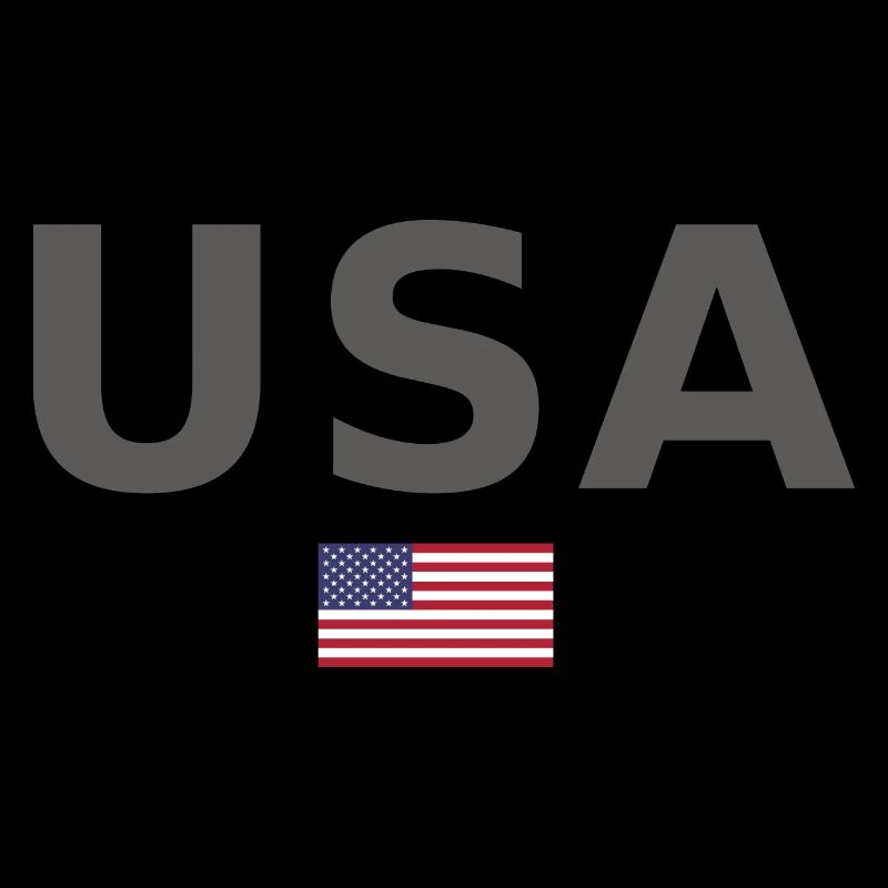 ÉQUIPE Bannière du drapeau américain des États-Unis en cours d’écriture