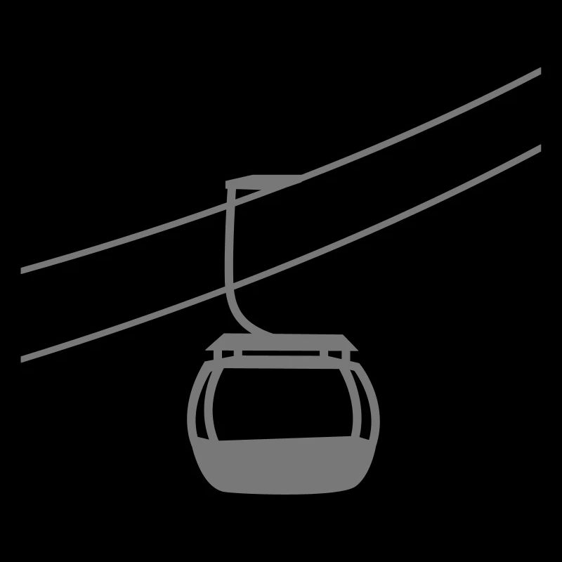 schwebebahn eine einzelne gondelbahn seilbahn gond