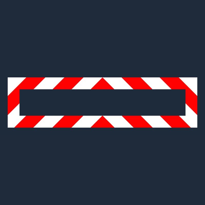 Frame Red White Note Warning Construction Site