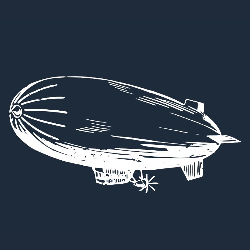 Silhouette eines Luftschiffs – Stilvolles