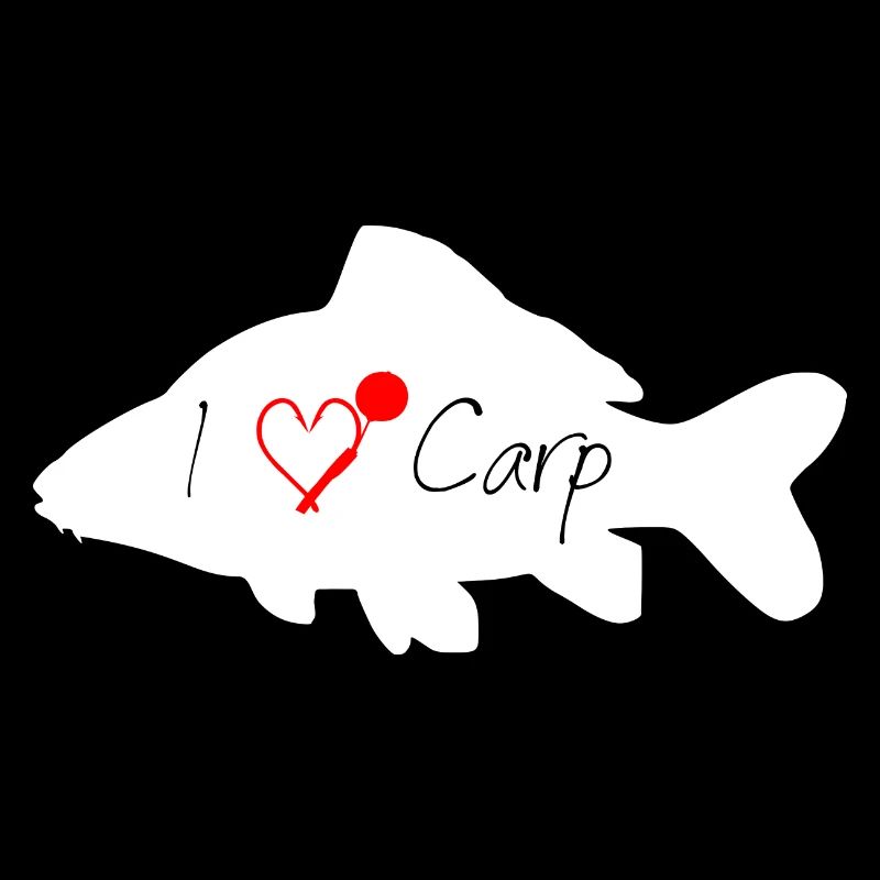 I love Carp white transparent