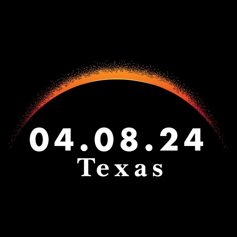 Trajectoire de l’éclipse solaire totale de la totalité Texas avril