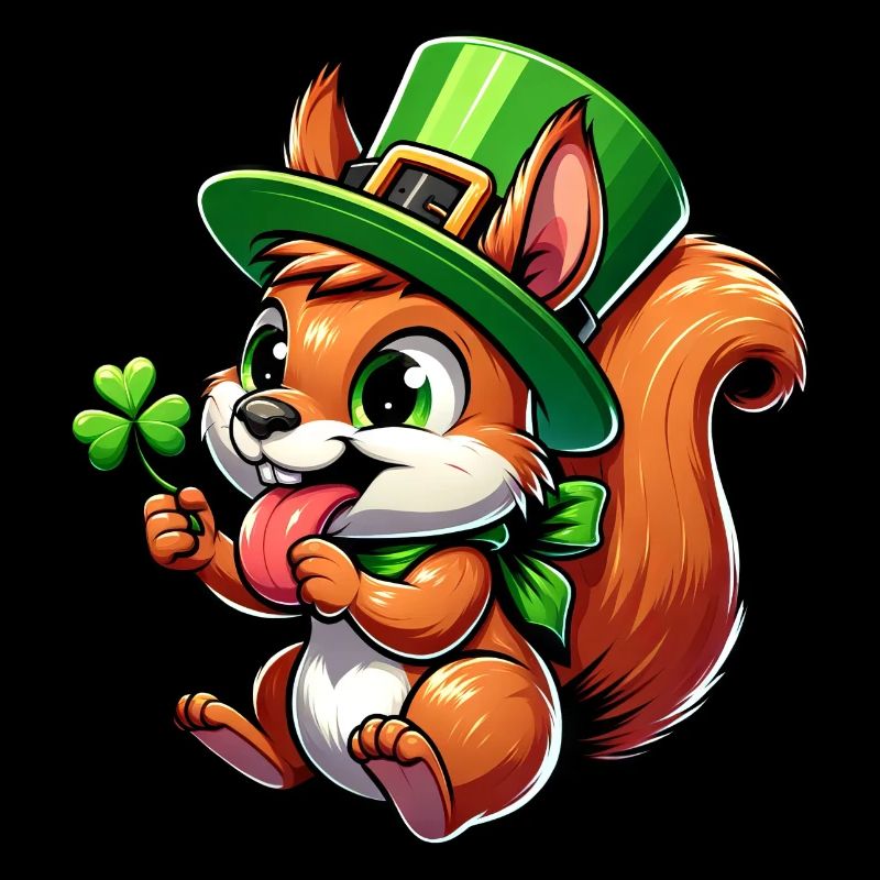 Écureuil effronté de la Saint-Patrick