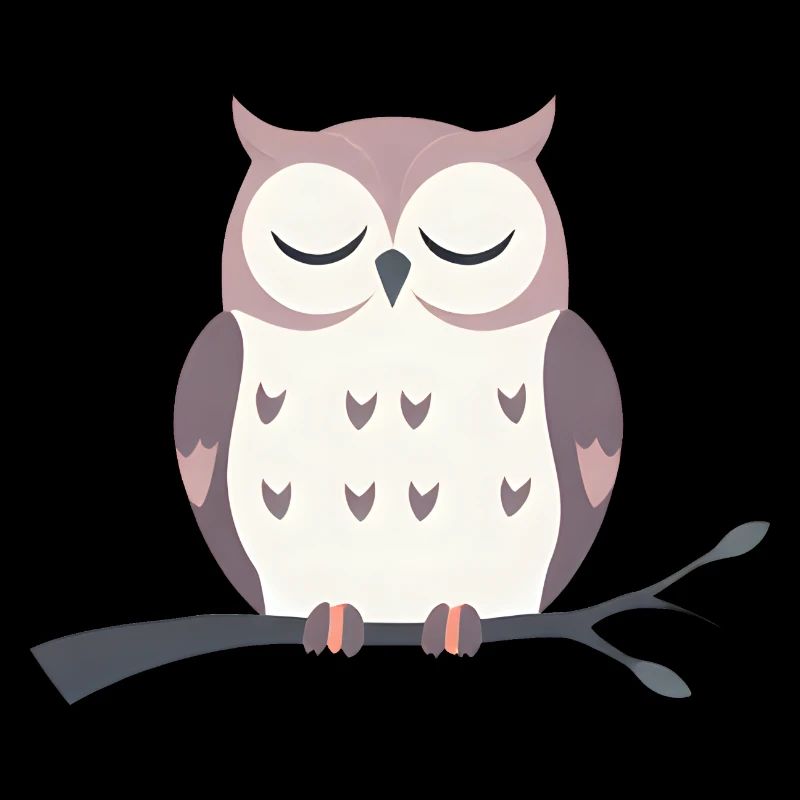 Hibou endormi