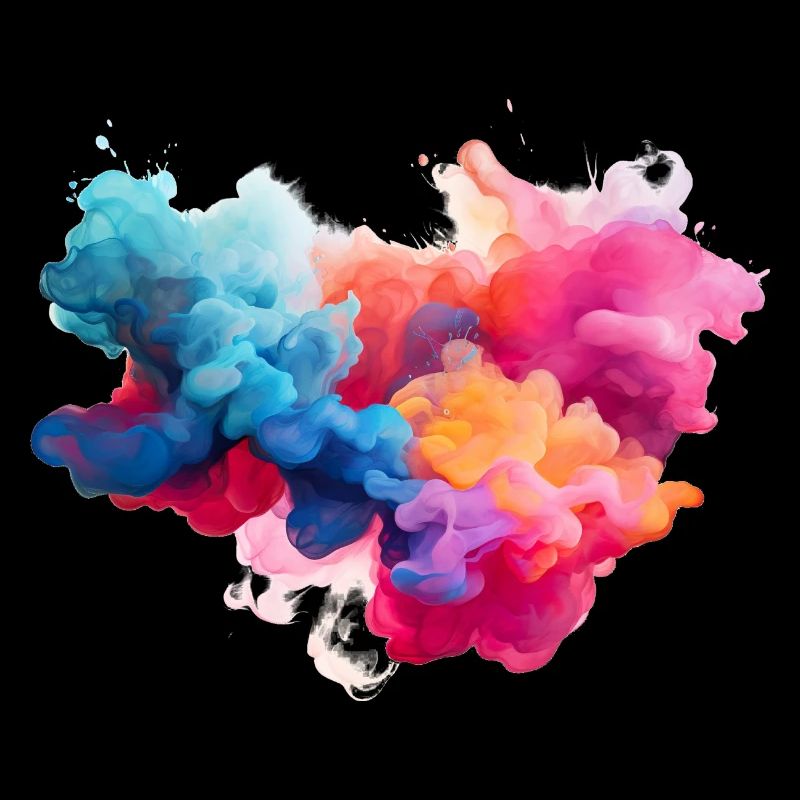 fumée colorée