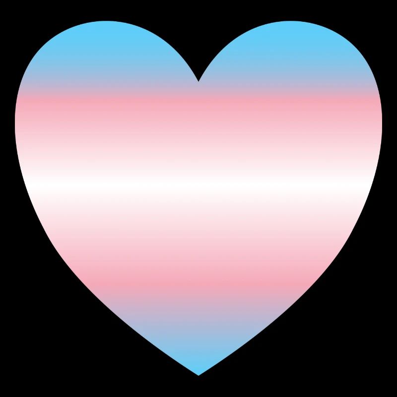 Subtle Transgender Pride heart