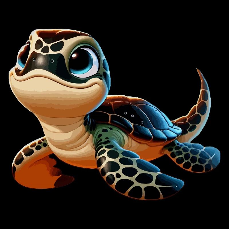 Green turtle young