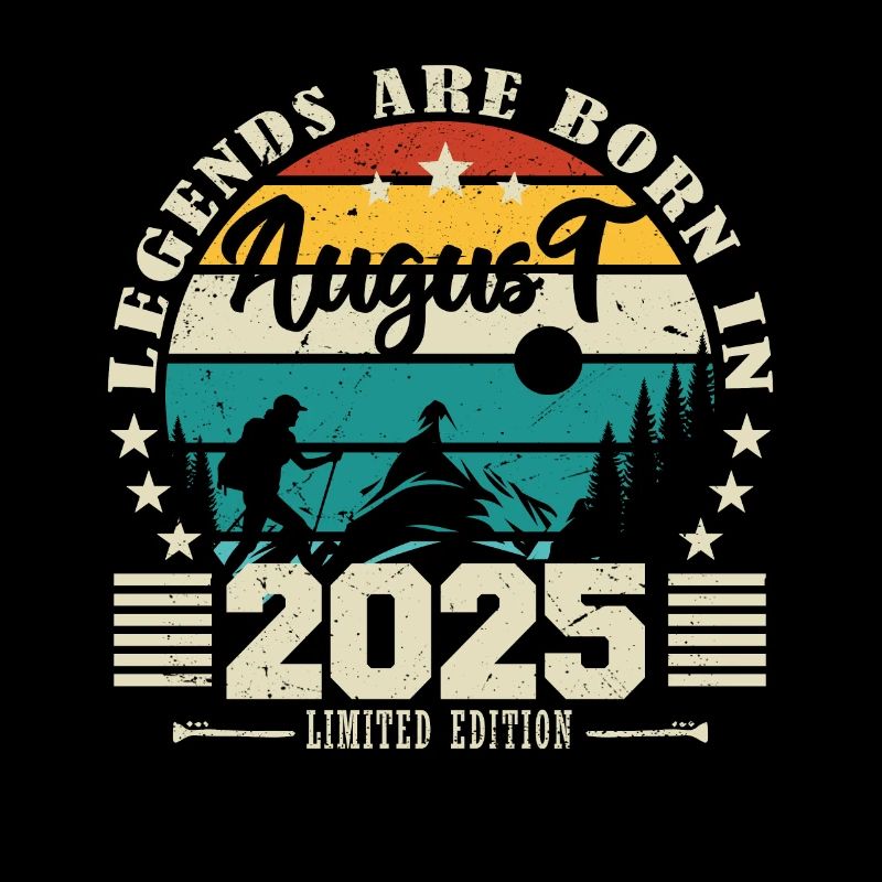 August 2025. Geburtstagsgeschenk August 2025. August