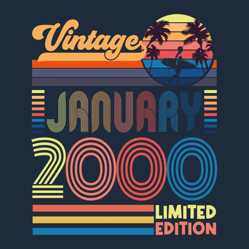 Jubiläum Januar 2000. Geschenk Januar 2000.