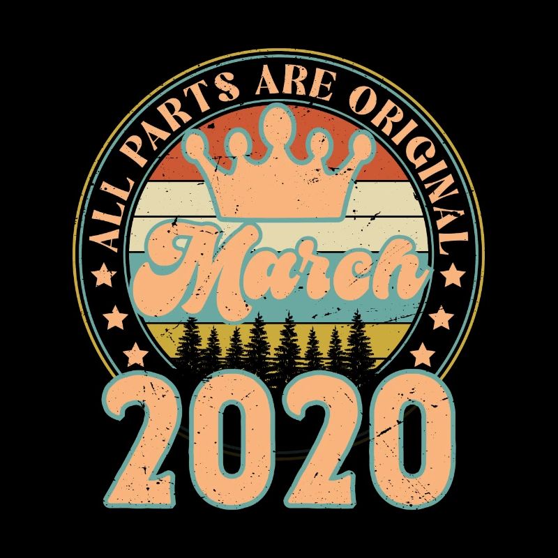 Mars 2020. Cadeau d’anniversaire mars 2020. March.