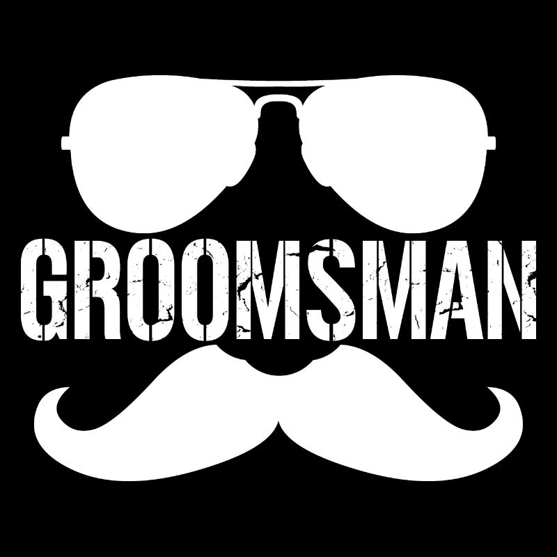 Groomsman - Schnurrbart & Monocole Bachelor Party