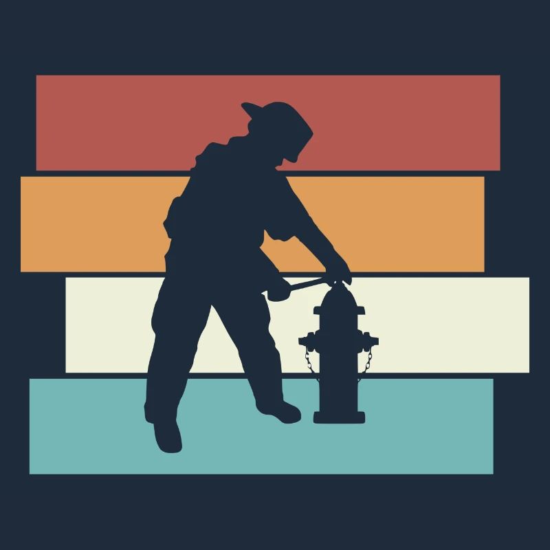 Firefighter Retro Firefighter Vintage Gift