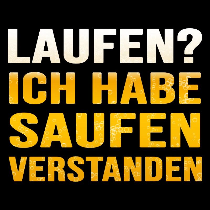 RUN Läufer läuft Marathon "laufen oder saufen"