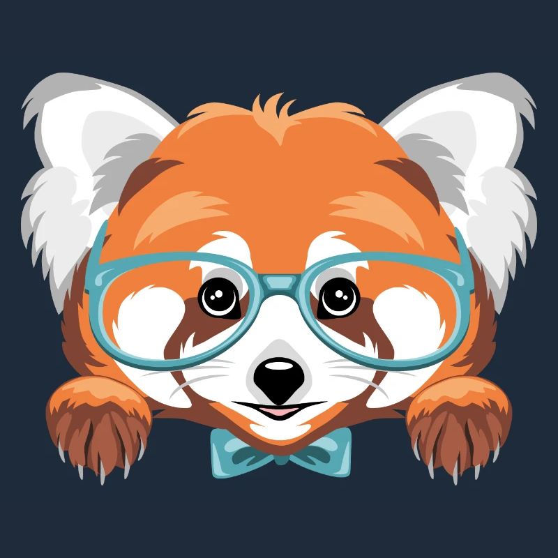 Coup d’œil sur le panda roux intelligent
