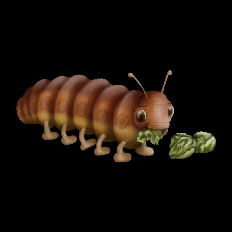 Hungrige Raupe